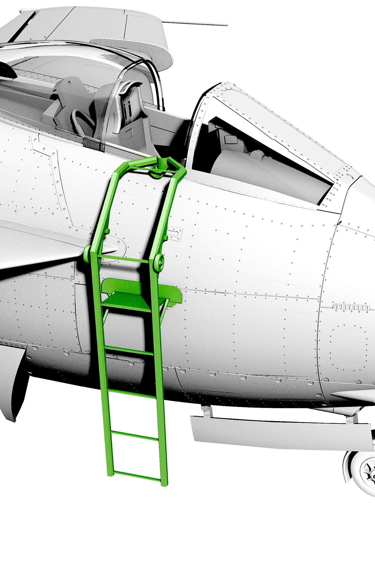 1/48 scale SAAB 29 ladder 483D001