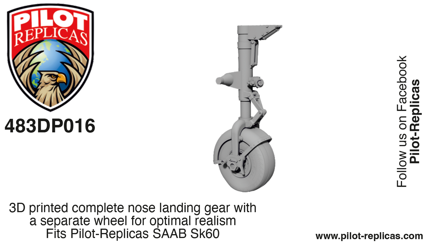 1/48 scale SK60/SAAB 105 Nose landing gear 483D016