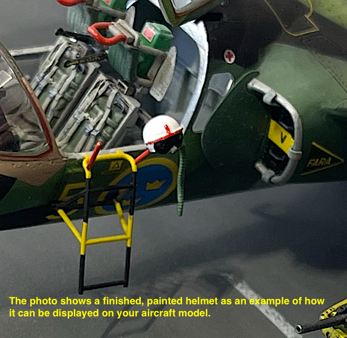 1/48 3D-Printed Helmets with Oxygen Masks – Sold in Pairs 483D023