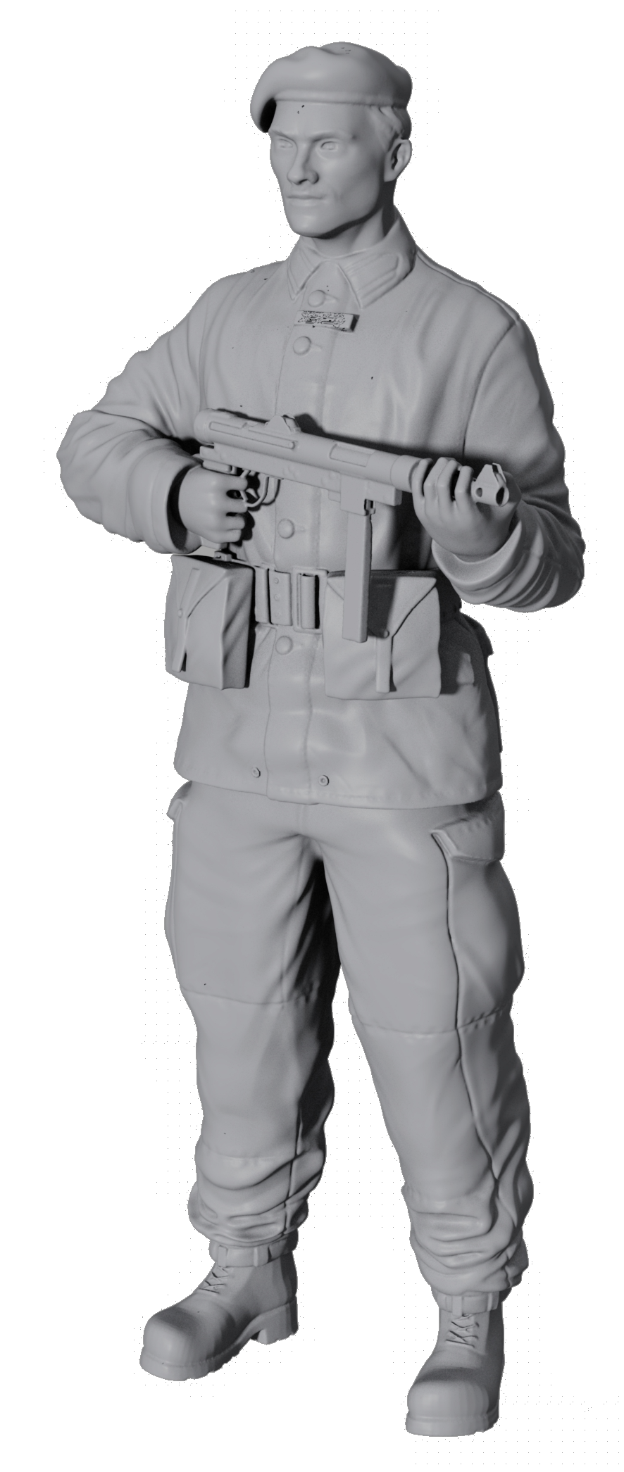 1/35 scale Swedish soldier m/1959 with beret. Art # 35P001