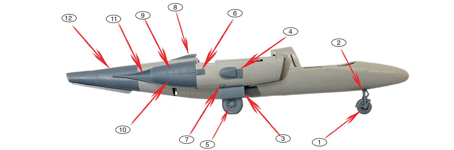 1/48 SAAB 105 OE conversion kit  483D022