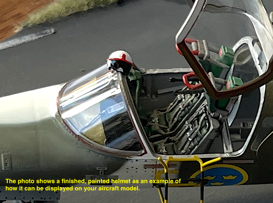 1/48 3D-Printed Helmets with Oxygen Masks – Sold in Pairs 483D023