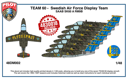 TEAM 60 1993 to 1997 Special Edition 48DM002SE  1/48 scale