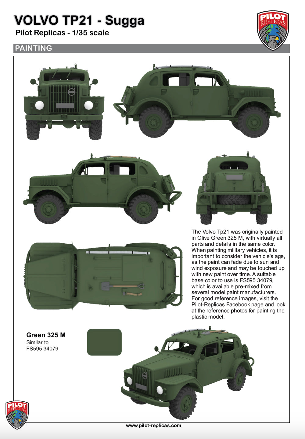 VOLVO Sugga TP 21 / RAPTGB 915 in 1/35 scale. 35R001