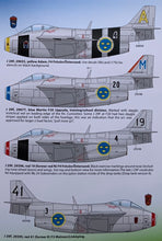 Load image into Gallery viewer, SAAB j 29 E/F Decals ”Tunnan Part II” 48D020 1/48 scale